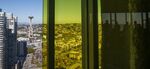 The Seattle Space Needle is seen in the city skyline from the Amazon.com Inc office.