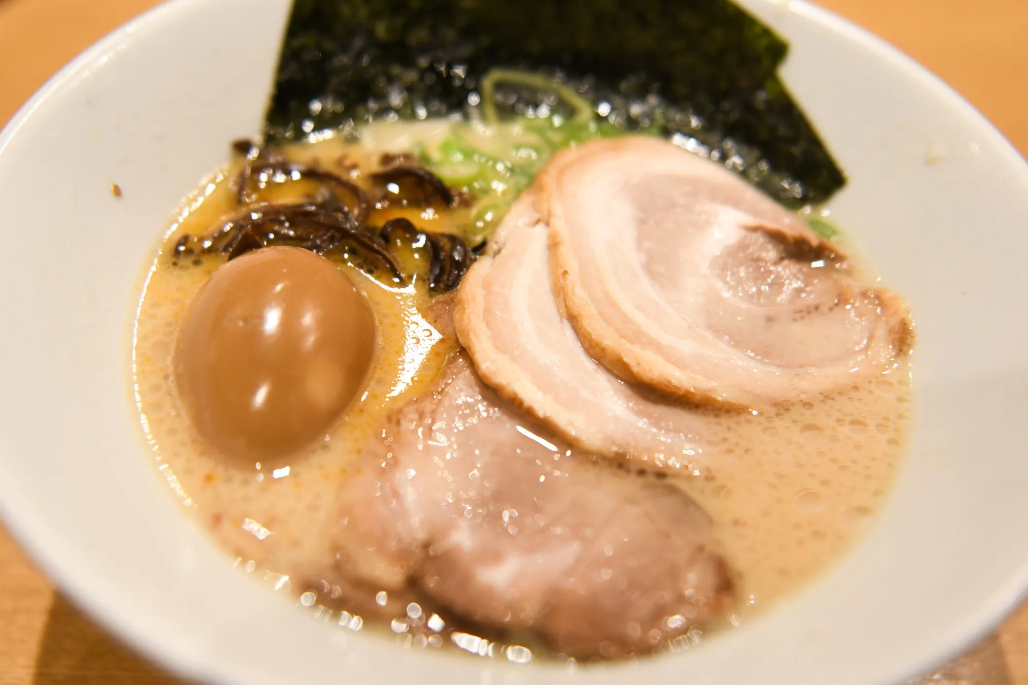 Ippudo’s ‘Shiromaru Motoaji’ ramen.