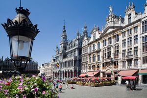 Brussels Grand Place in the summer