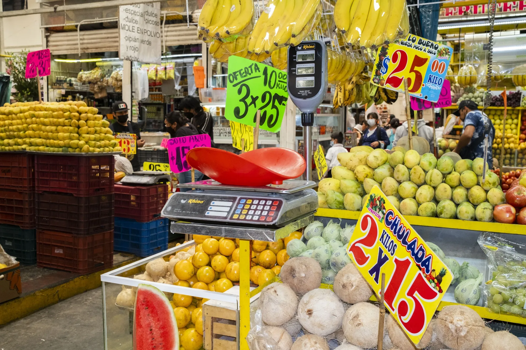 Un supermercado en Cholula, estado de Puebla, México.