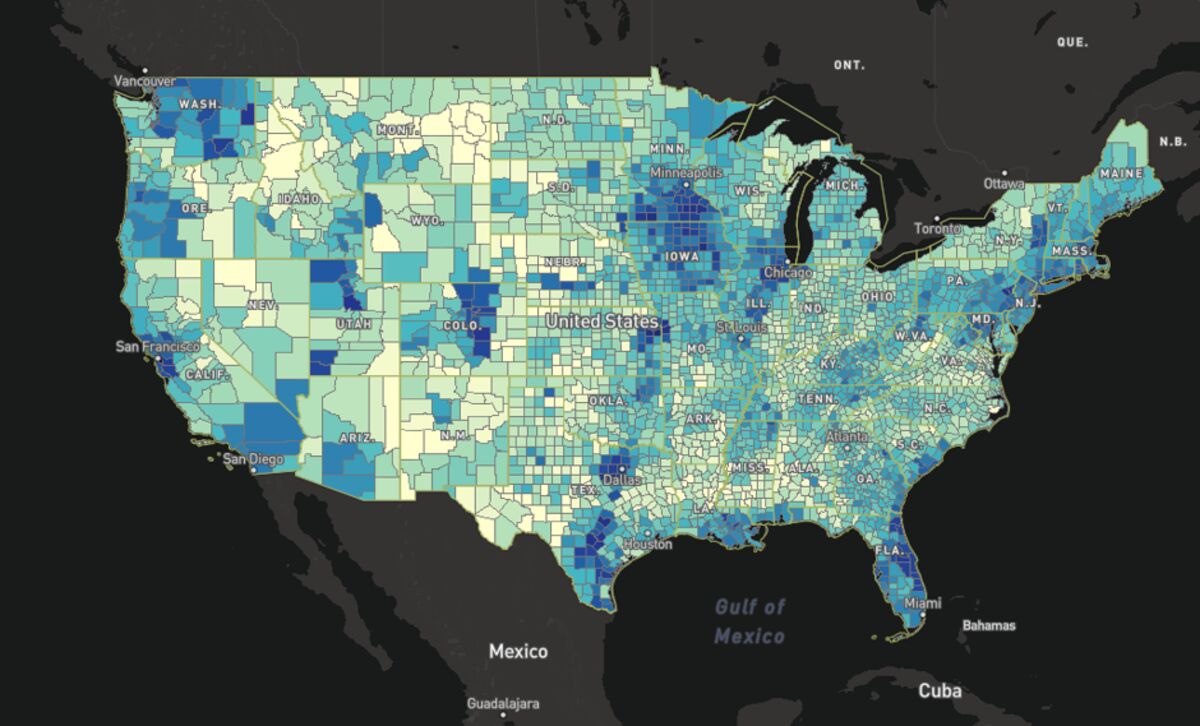 Fcc 477 Broadband Map The Problem With The Fcc's New National Broadband Map - Bloomberg