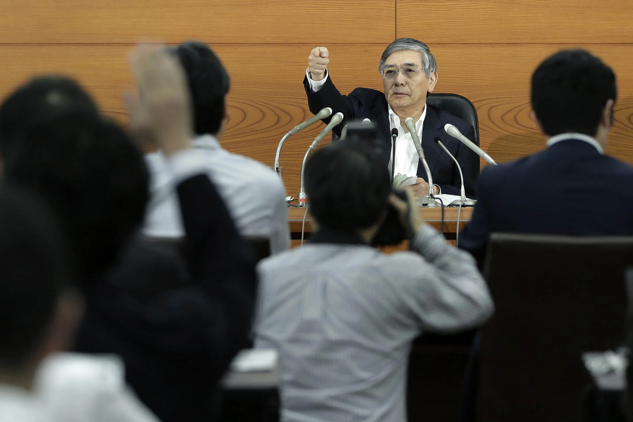 Haruhiko Kuroda, governor of the Bank of Japan.
