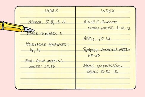 If you really want to get into it, you can color-code different types of entries. The Lamy Safari ($28.50; jetpens.com), a good introductory fountain pen, is durable and lightweight.