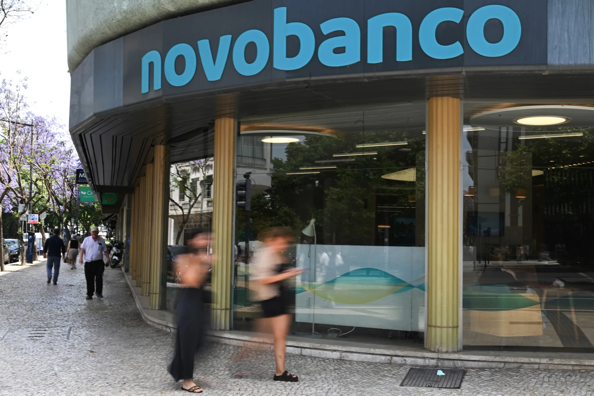 A Novo Banco SA bank branch in Lisbon.
