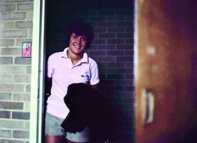 Kara Swisher in college.