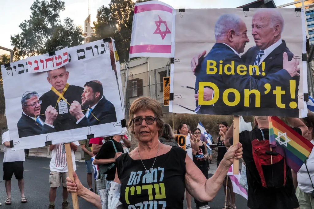 A July anti-government protest in Tel Aviv.&nbsp;