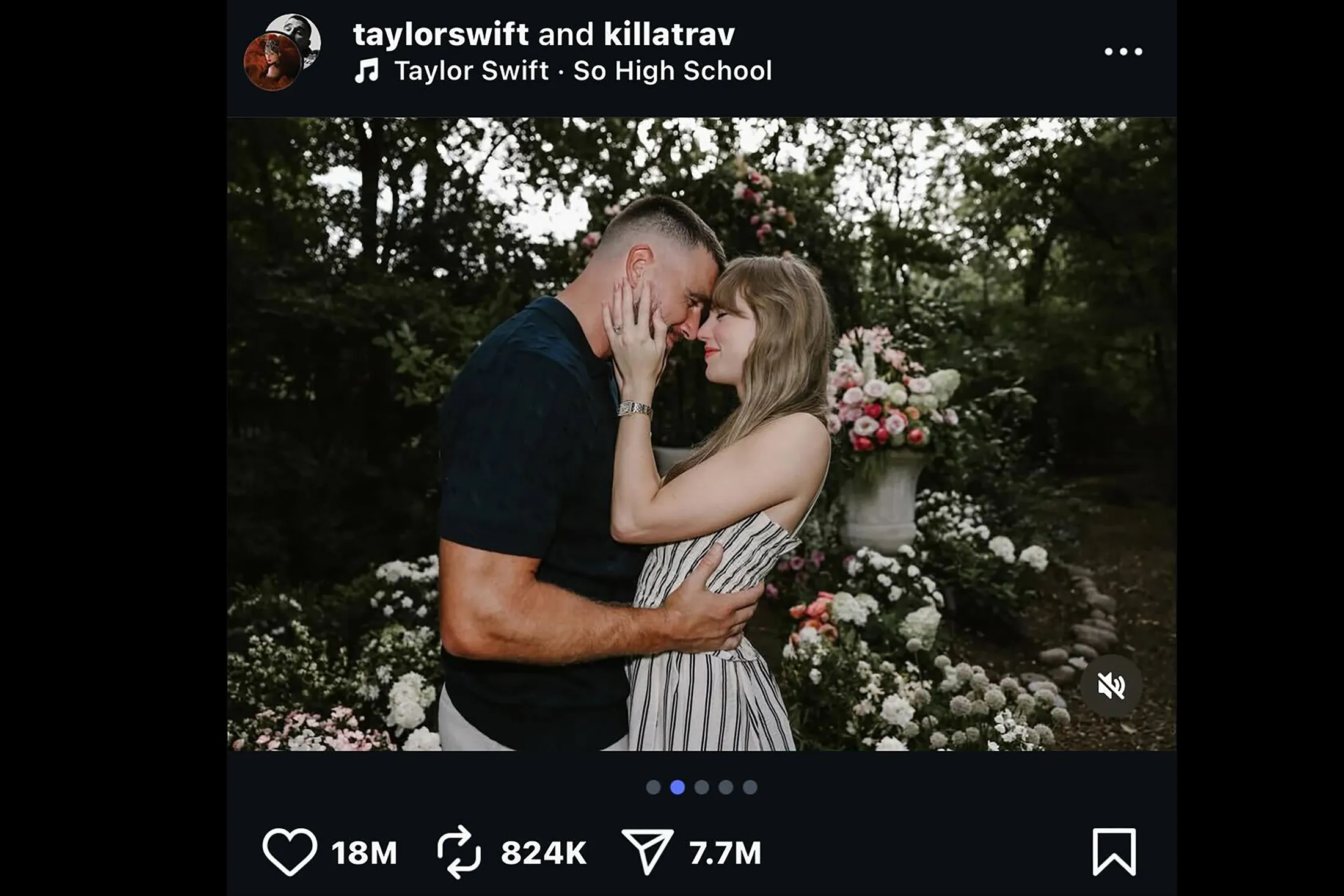 Taylor Swift and Travis Kelce announced their engagement in a joint post on Instagram on Aug. 26.