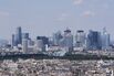 Office skyscrapers in the La Defense business district in Paris.