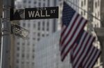 A Wall Street sign