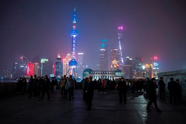 The Shanghai skyline is still impressive.
