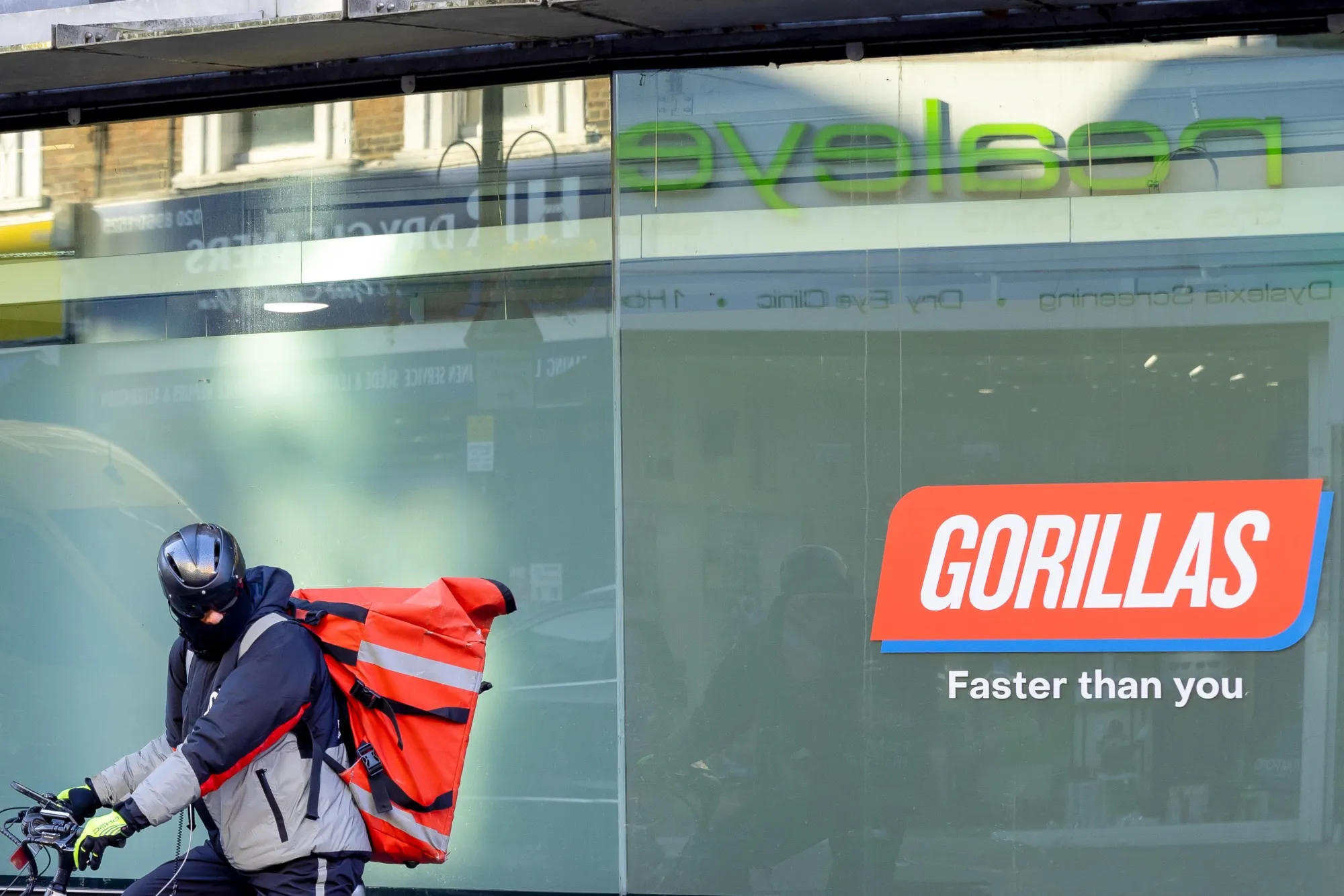 A Gorillas Technologies GmbH grocery warehouse in London.