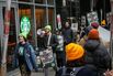 Starbucks Union Workers Picket Outside A Store In Manhattan