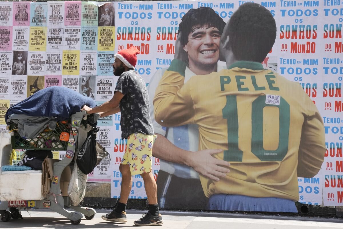 Pele and Maradona - Futbol - Magnet