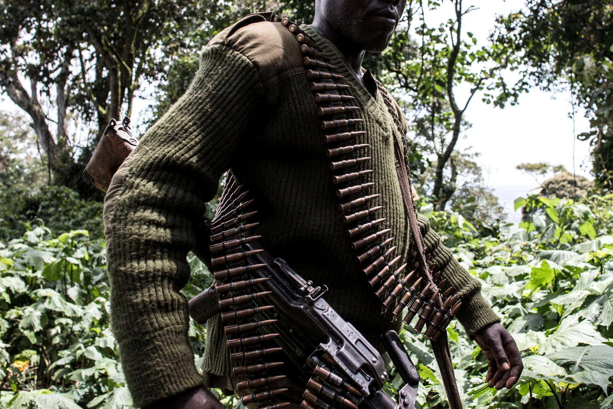 A soldier of the Armed Forces of the Democratic Republic of the Congo.