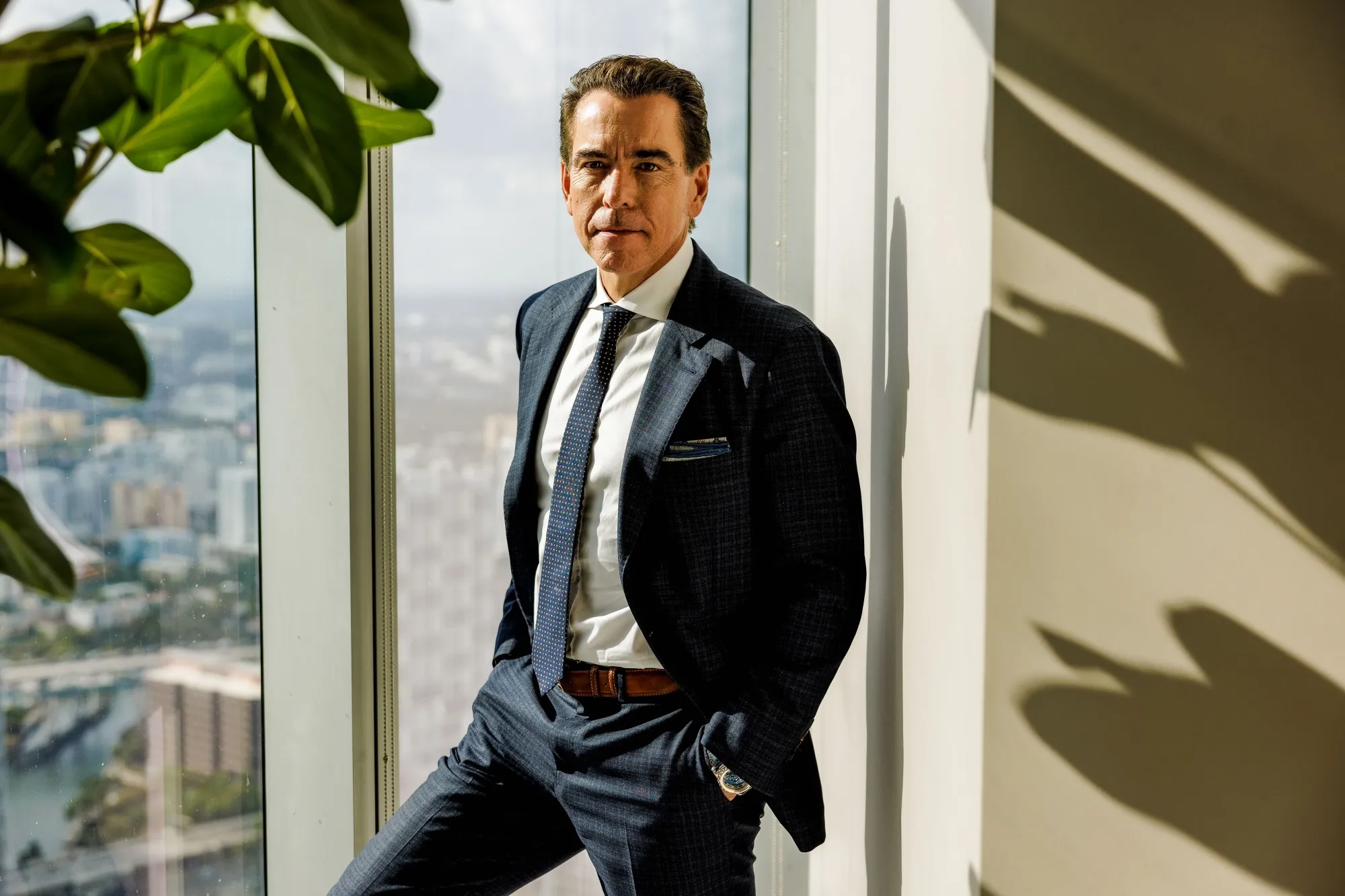 Orlando Bravo at the Thoma Bravo office in Miami. 