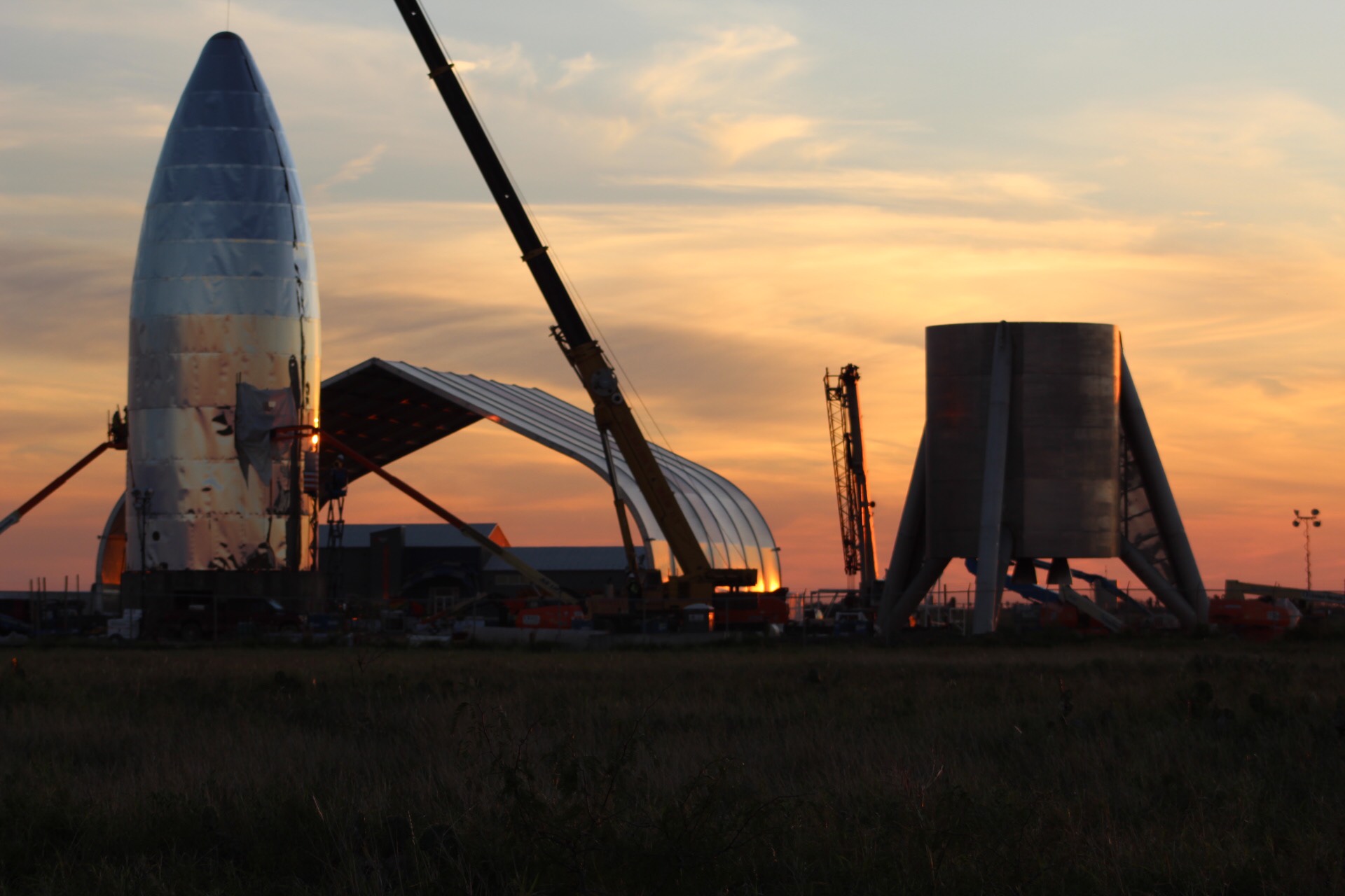 Space Exploration Technologies Inc. Starship Hopper test vehicle near Boca Chica, TX, USA