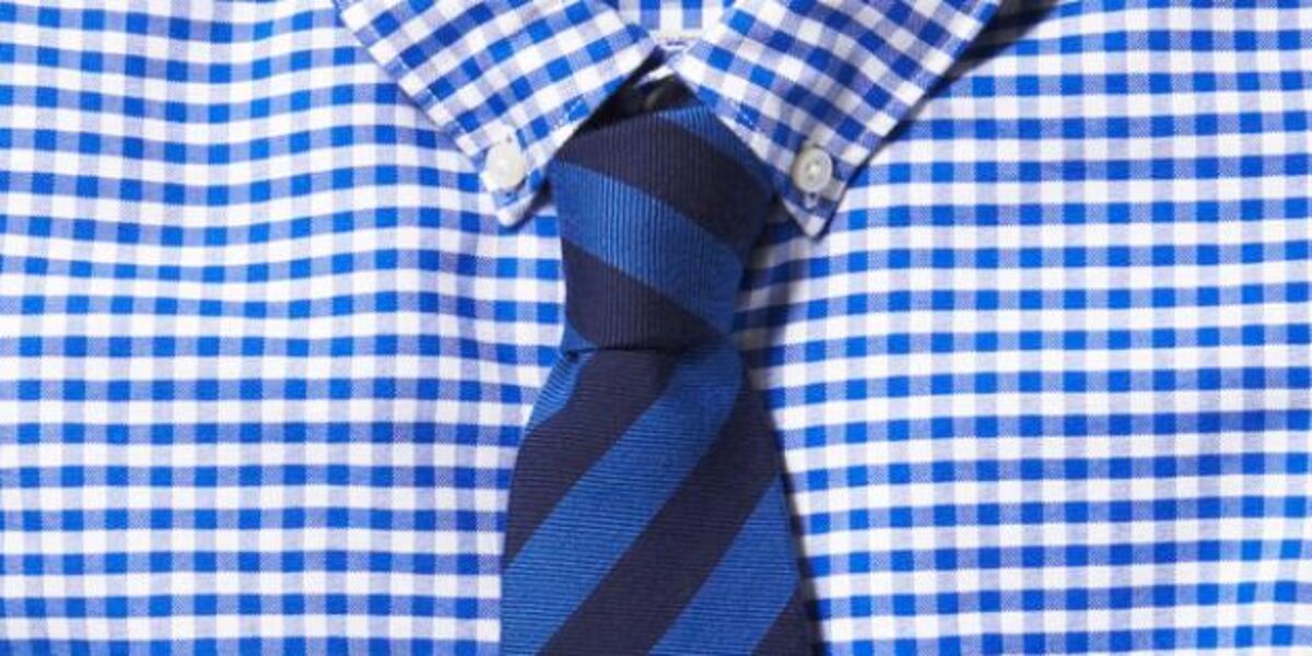 gingham shirt and tie combinations