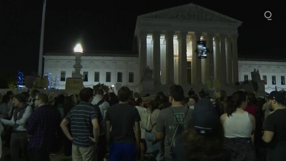 Protesters Rush to Supreme Court After Abortion Ruling Report