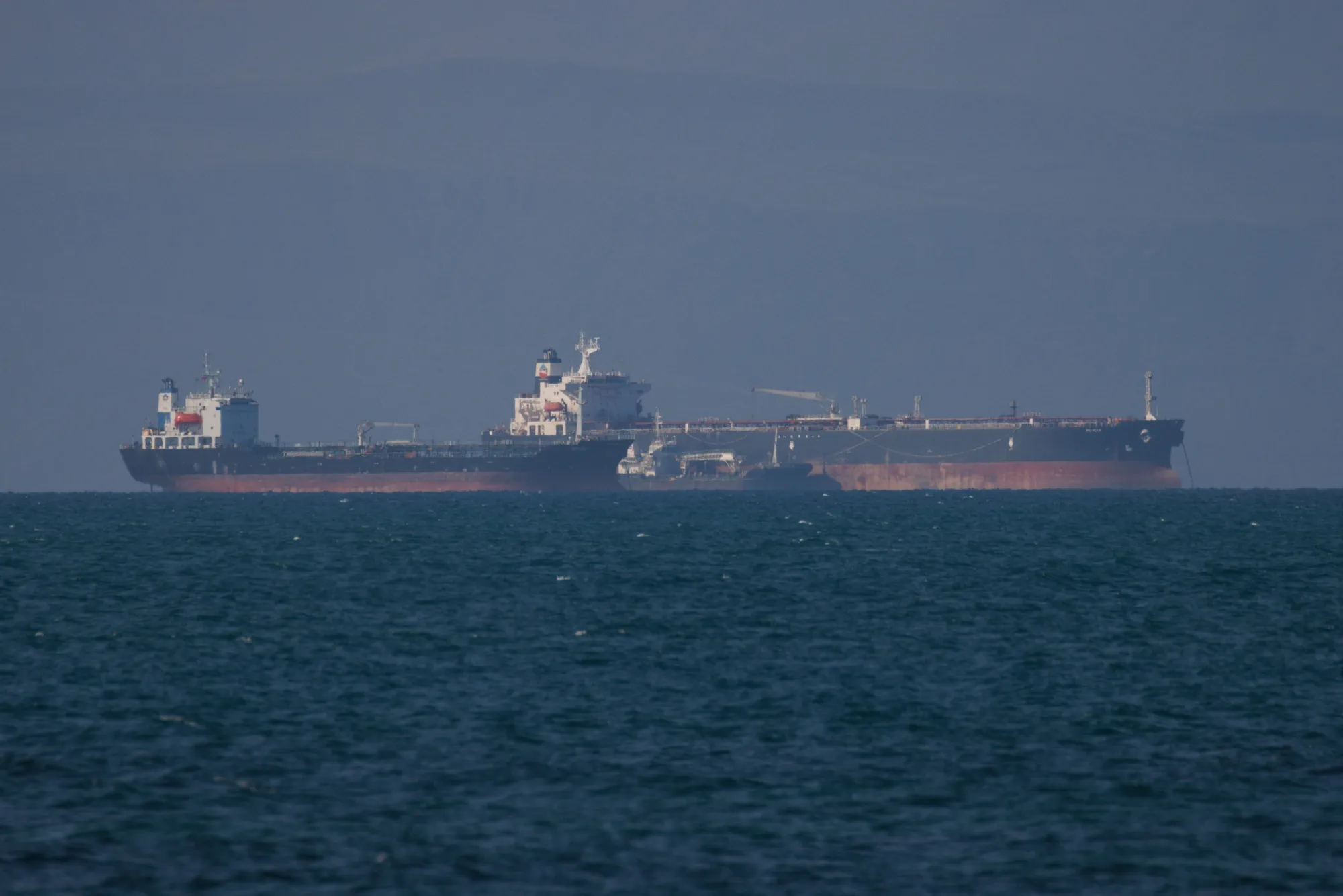 Tankers&nbsp;at sea off the coast of Djibouti. In recent days, other types of ships, such as oil&nbsp;tankers, have also reduced the number of journeys they’re making through the region.&nbsp;