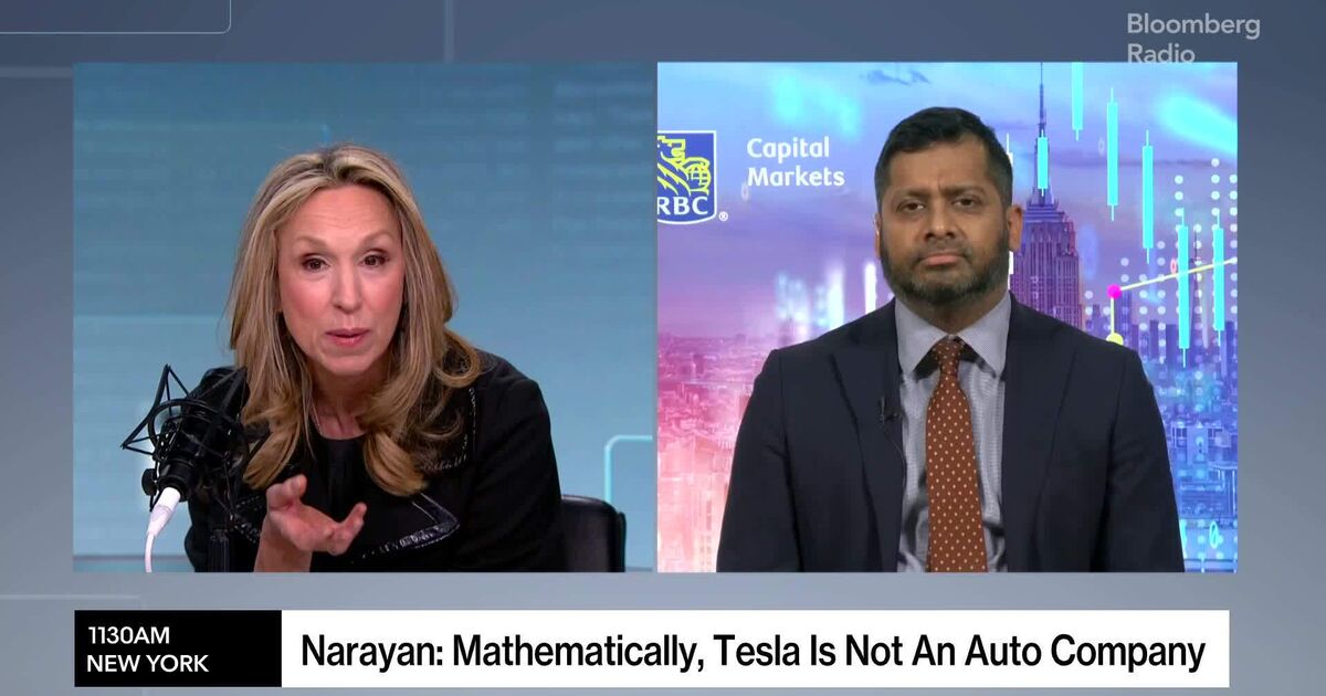 bloomberg.com - RBC's Narayan: Mathematically, Tesla Not An Auto Company
