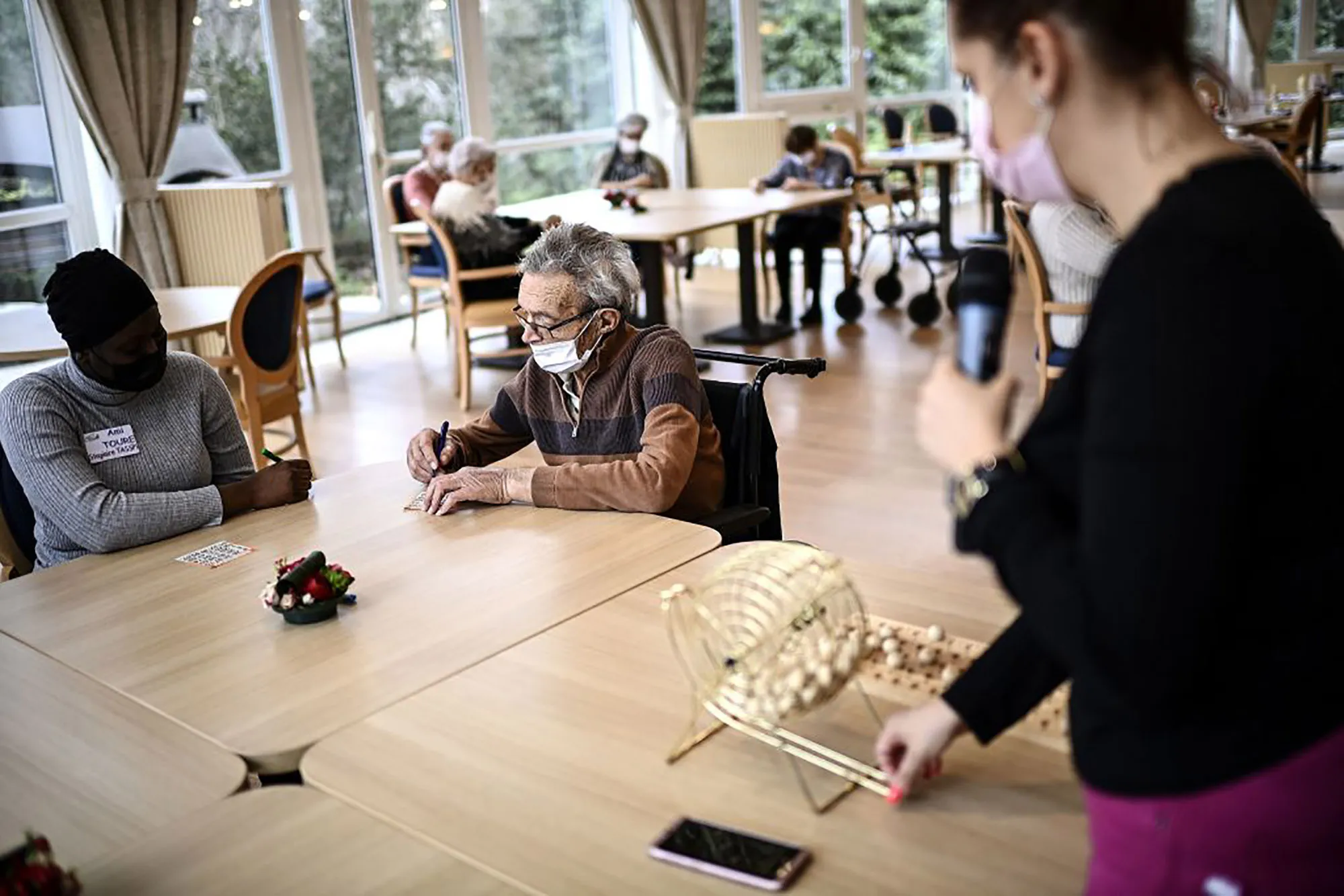 Elderly residents play bingo while&nbsp;presumably&nbsp;discussing lurking price pressures.