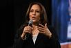 Kamala Harris during the National Forum on Wages and Working People in Las Vegas, Nevada, U.S., on April 27.&nbsp;