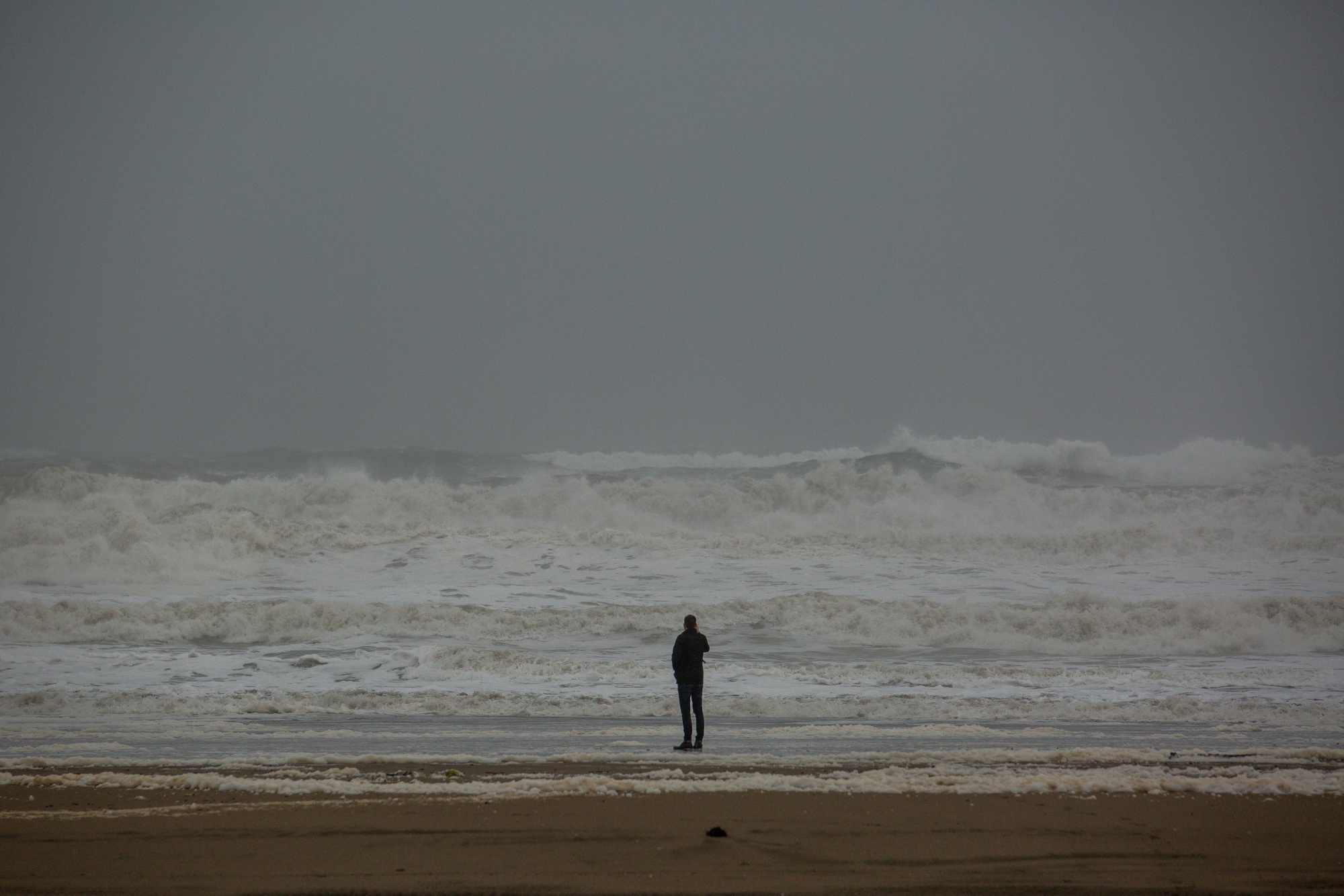 Ocean Beach after a rain storm in San Francisco, California on&nbsp;Jan. 5, 2023.&nbsp;
