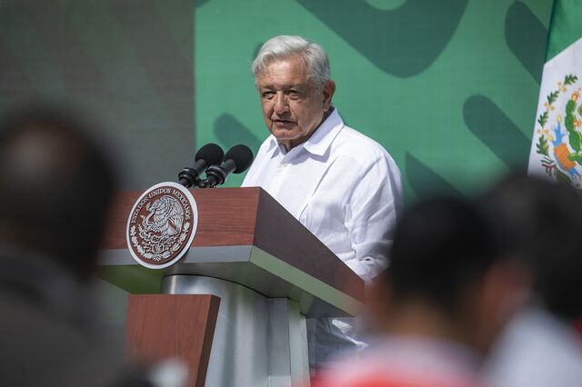 Andrés Manuel López Obrador speaks during his daily morning press conference in Mazatlan, Sinaloa State, Mexico, on April 8.