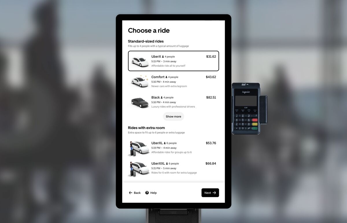 Uber’s New Airport Kiosks Will Let Travelers Order Rides Without the App