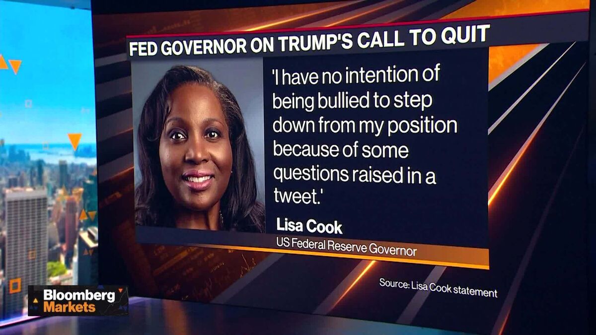 ⚫️ BLOOMBERG: Indagini sul Governatore della Federal Reserve: la lettera che chiede la rimozione di Lisa Cook