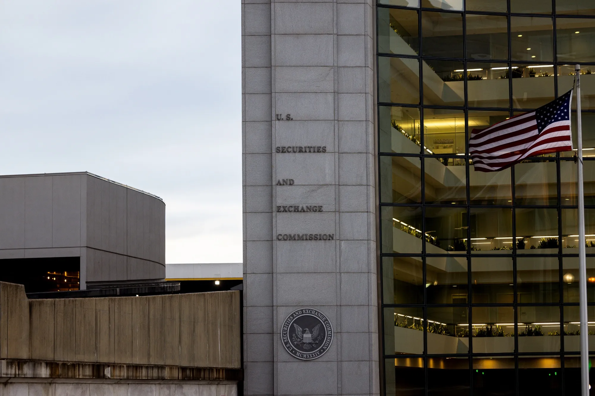 The US Securities and Exchange Commission headquarters in Washington.