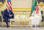 Joe Biden meets with&nbsp;Crown Prince Mohammed bin Salman&nbsp;at Alsalam Royal Palace in Jeddah, Saudi Arabia on July 15.