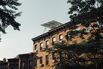 Solar panels on Alfred Ling's roof in the Park Slope neighborhood of Brooklyn.