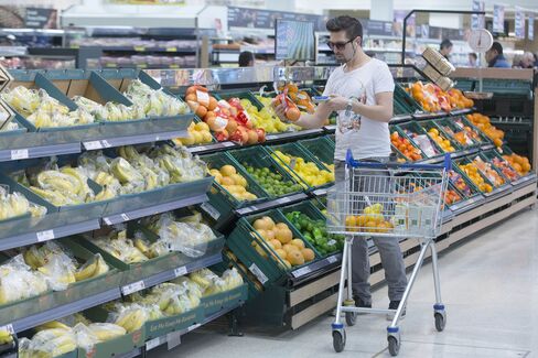 Retail Operations Inside A Tesco Plc Supermarket Grocery Store