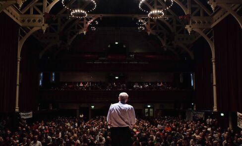 Jeremy Corbyn addresses supporters in Middlesbrough, U.K.
