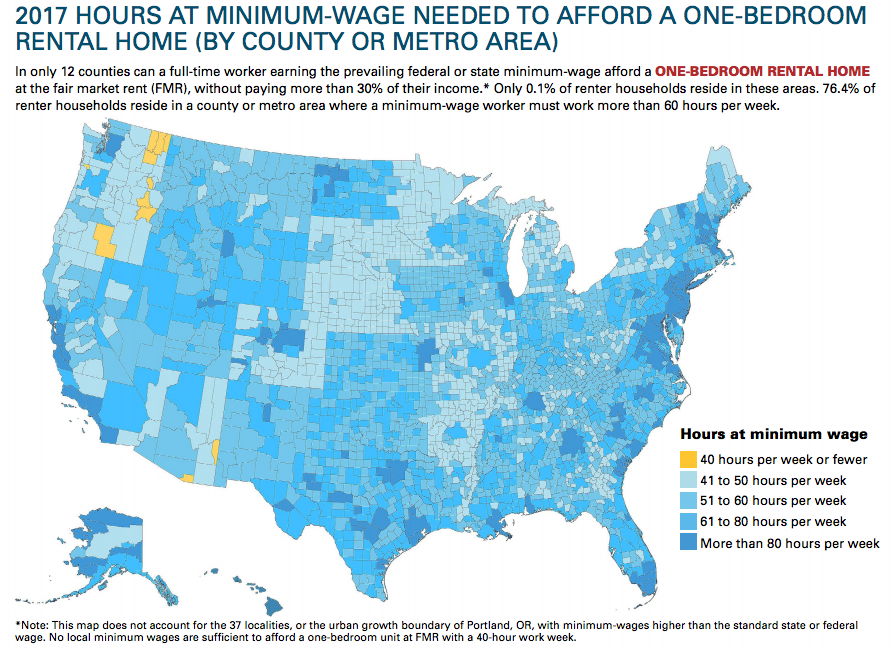 The Hourly Wage Required to Rent a 2-Bedroom Apartment, 2017 - Bloomberg