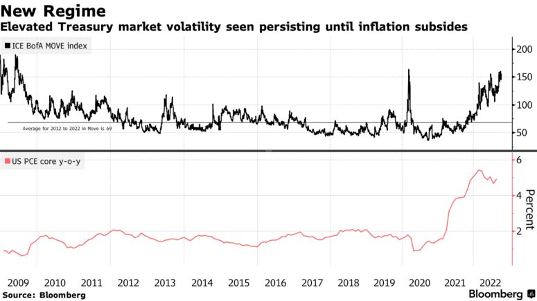 Elevated Treasury market volatility seen persisting until inflation subsides
