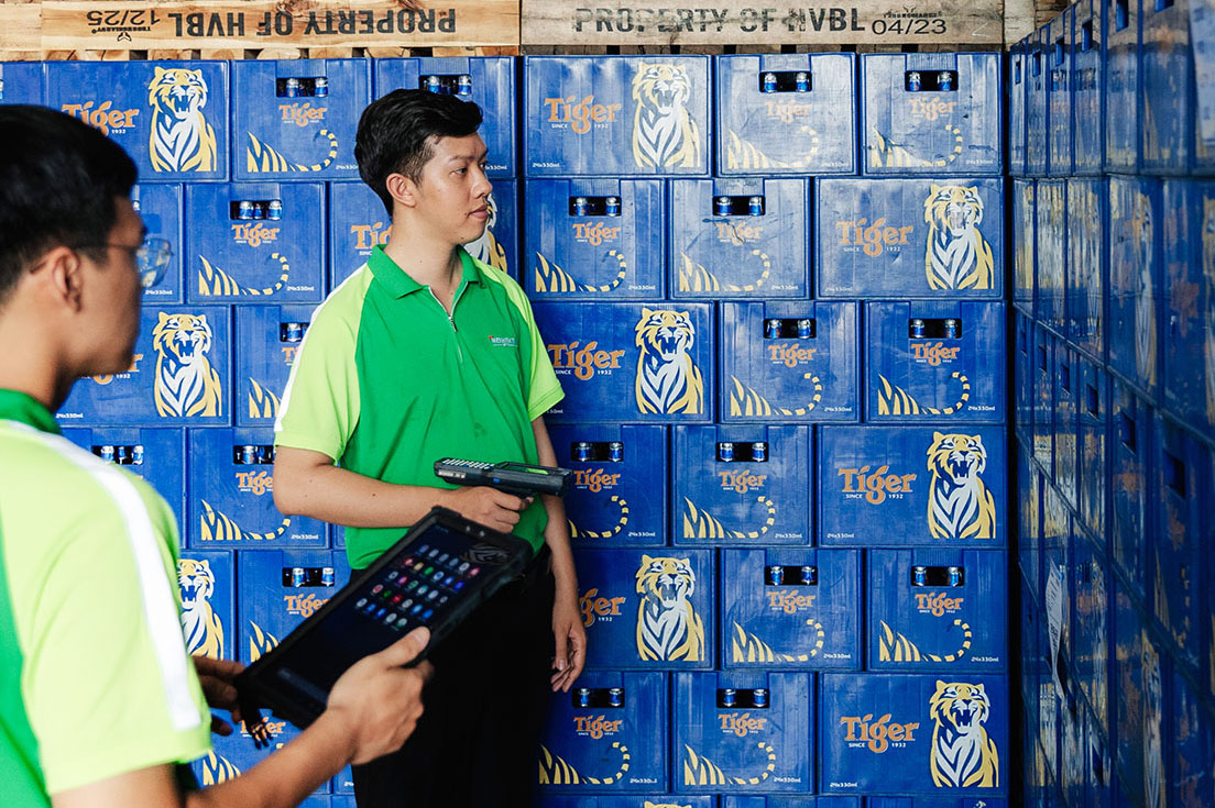 Inventory at Heineken’s Ho Chi Minh City Brewery.