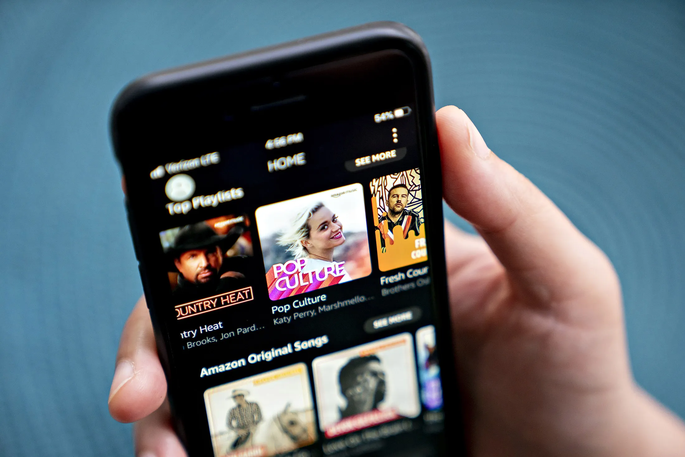 The Amazon Music app.