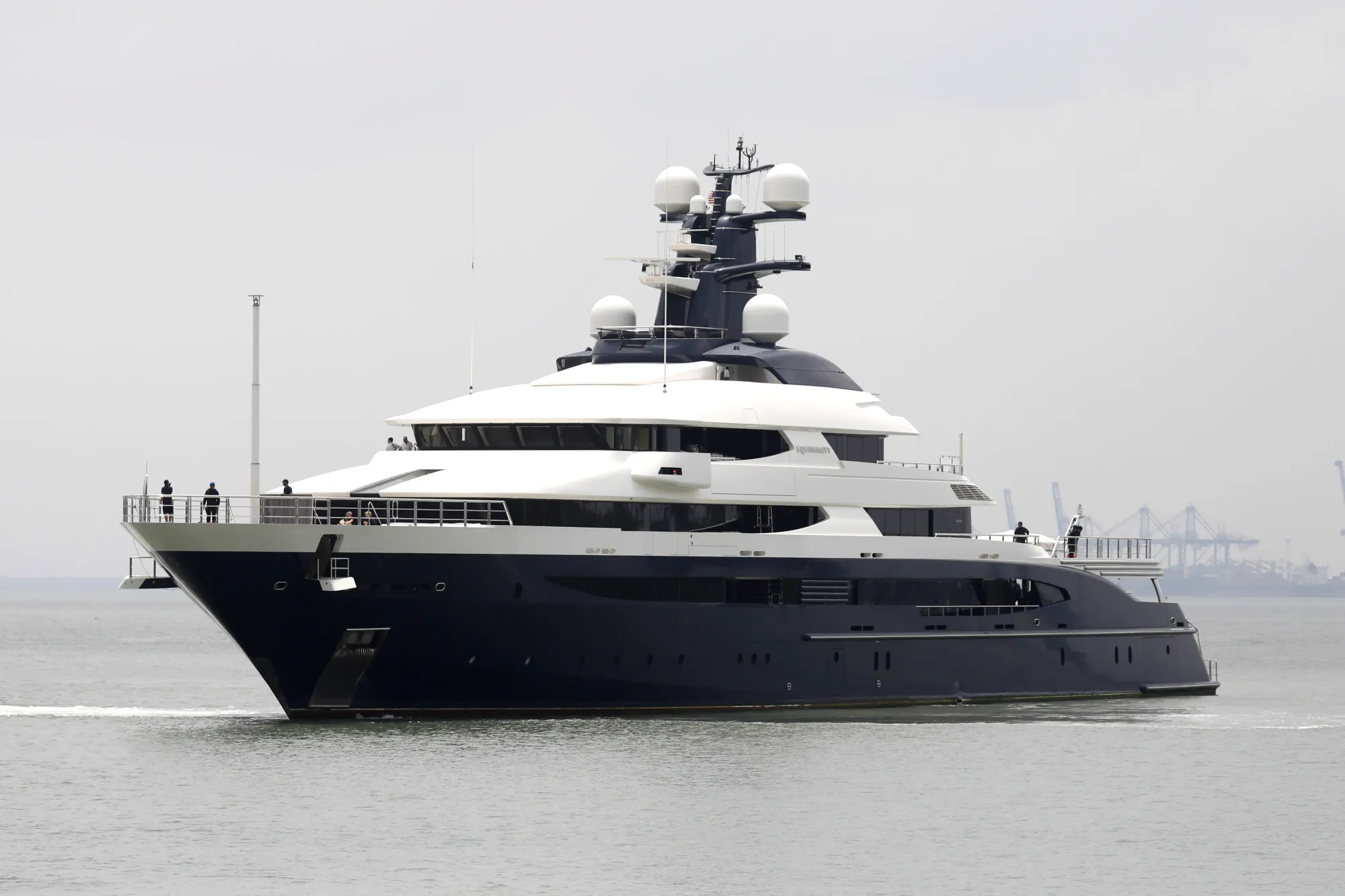 The super yacht Equanimity.