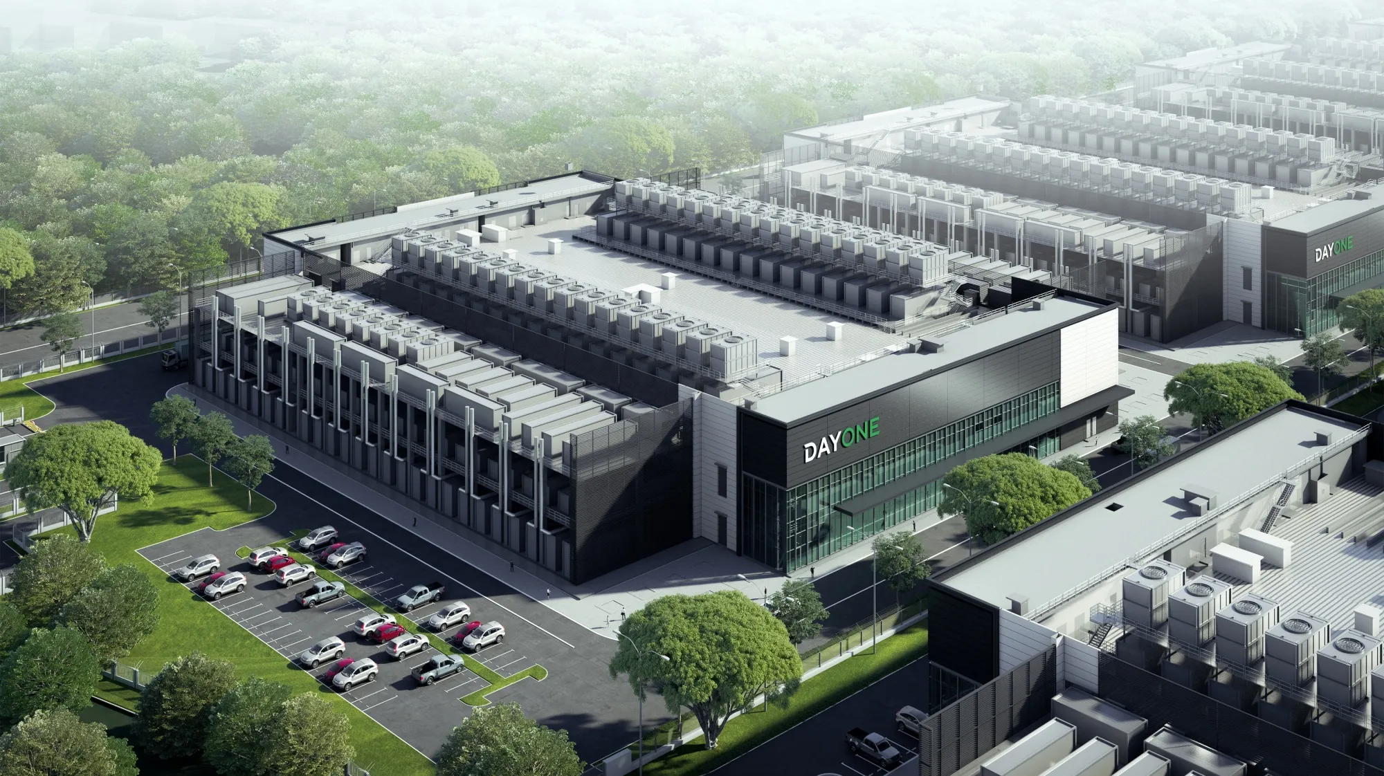 A rendering of the DayOne Malaysia KTP Data Center.