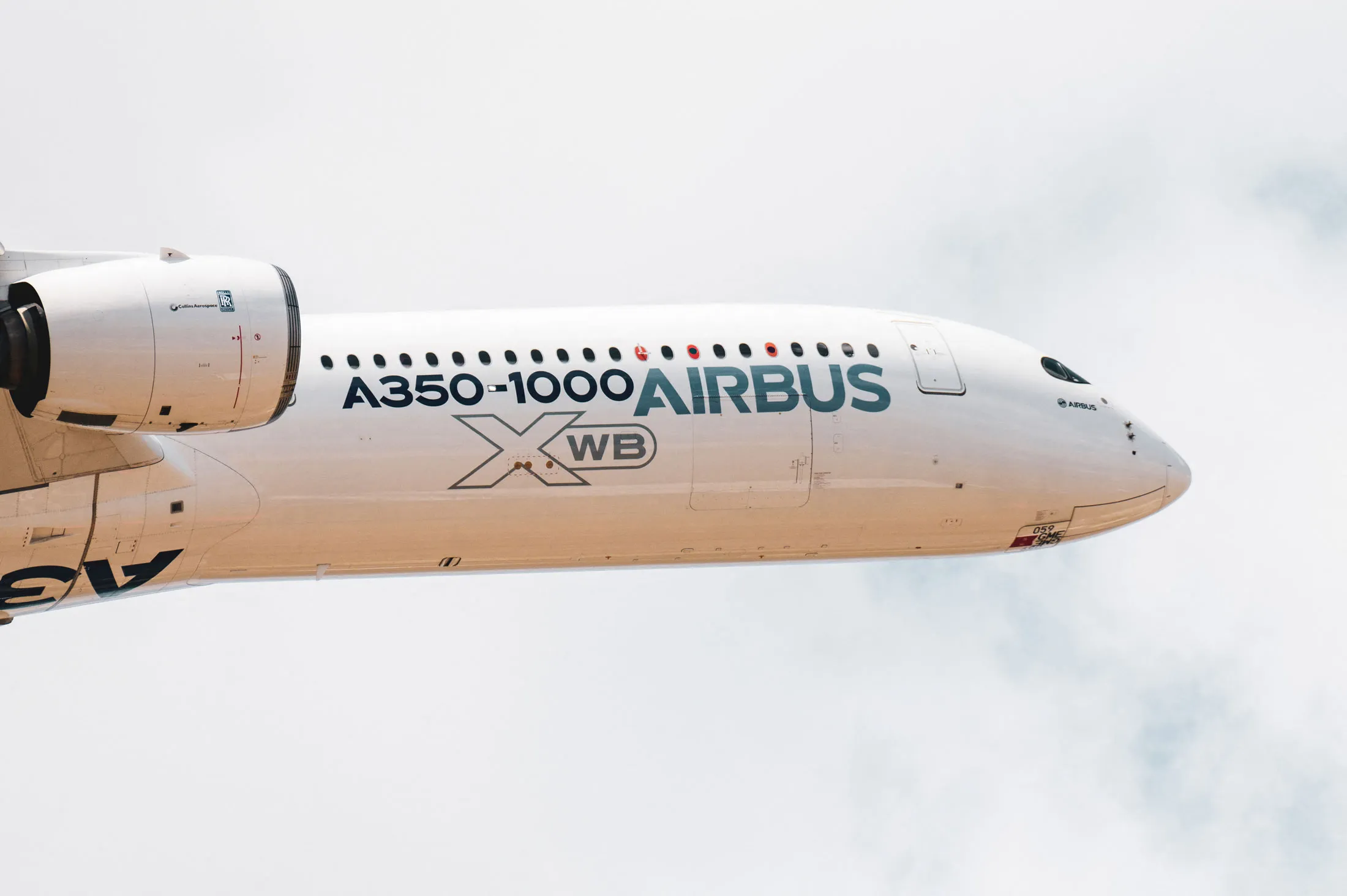 An Airbus A350-1000.