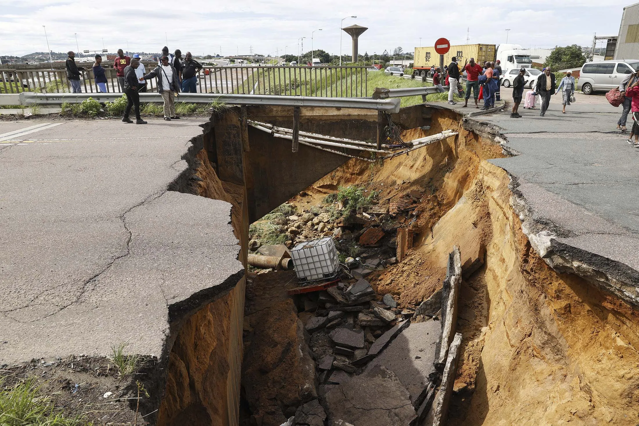 Damage following heavy rains in Durban, South Africa, in April 2022.&nbsp;