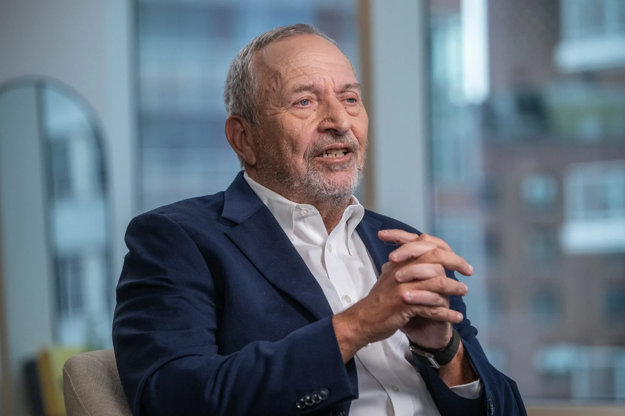 Larry Summers during an interview in New York, on Sept. 17, 2025.