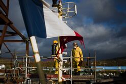 Industrial Labor At A French Shipyard 