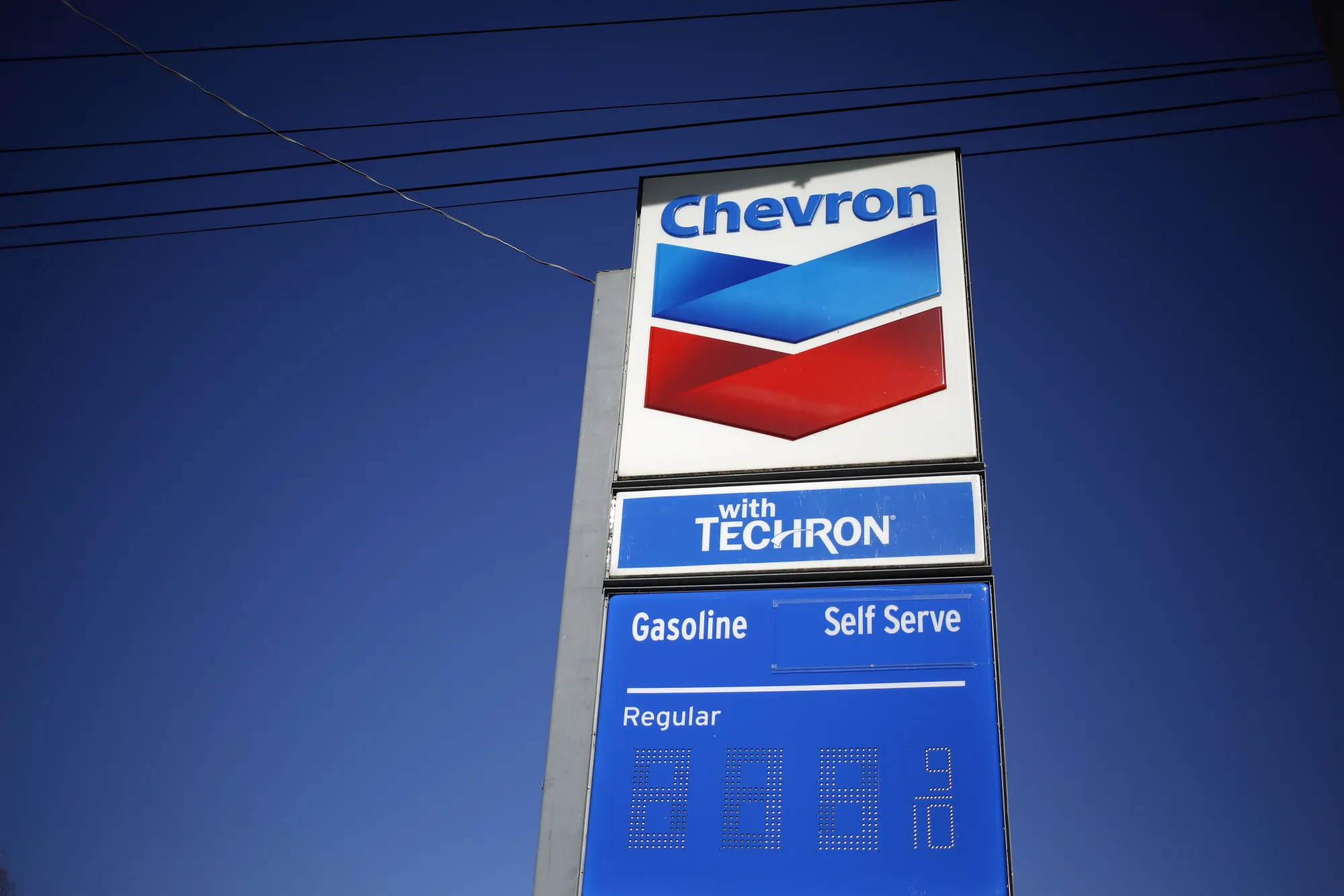 A Chevron Corp. Gas Station Ahead Of Earnings Figures