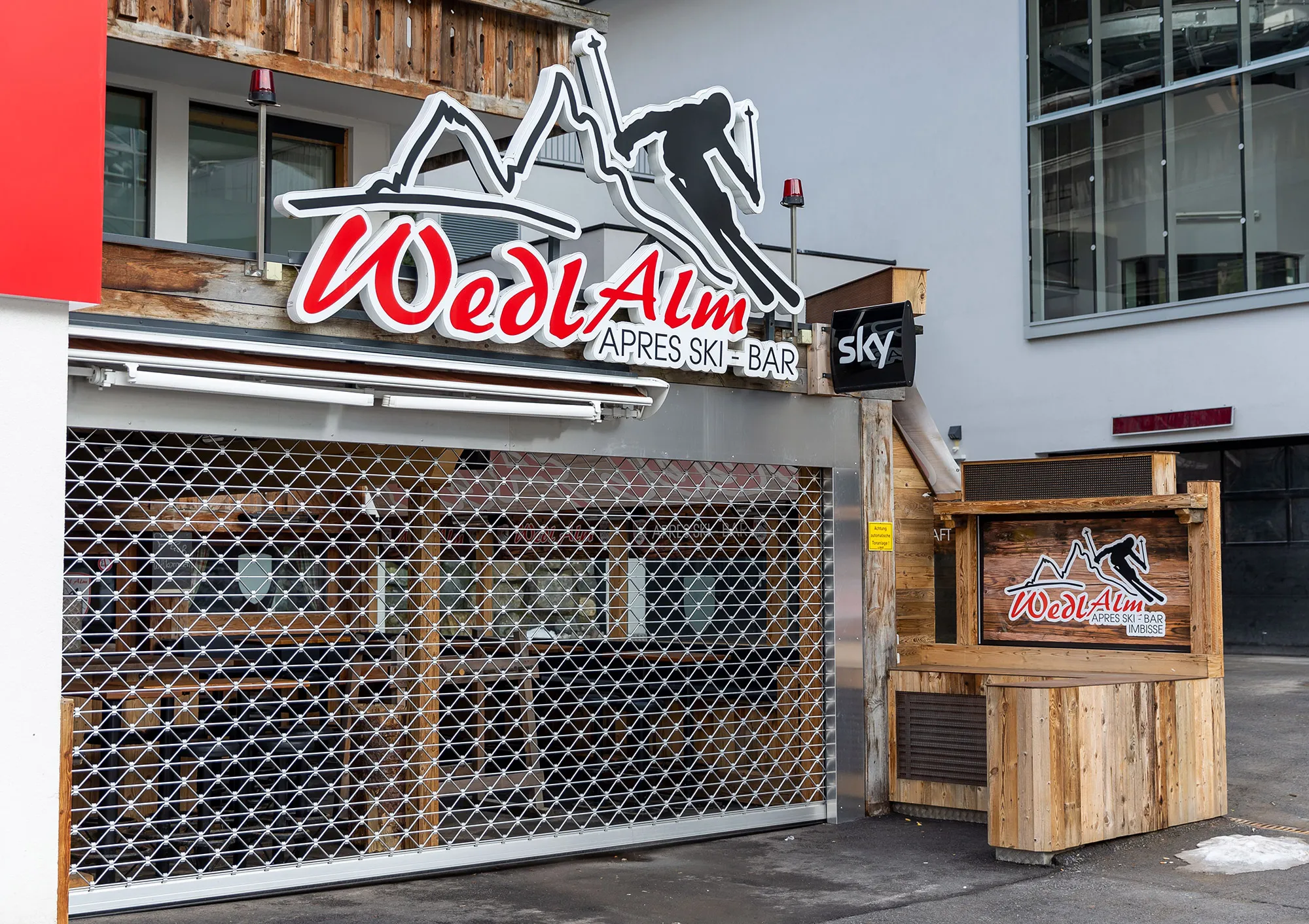 A closed Apres-Ski-Bar in Ischgl in Tyrol, Austria, on March 13.&nbsp;