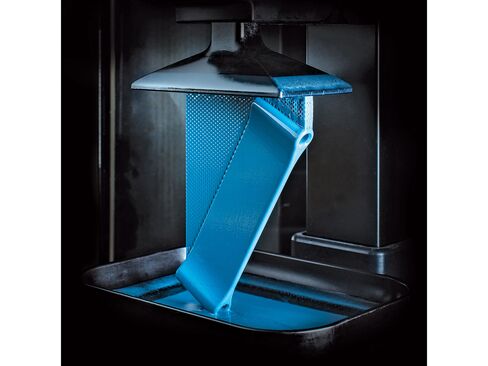 This 5mm-thick, flexible polyurethane test part can withstand hammer strikes without deforming or breaking.