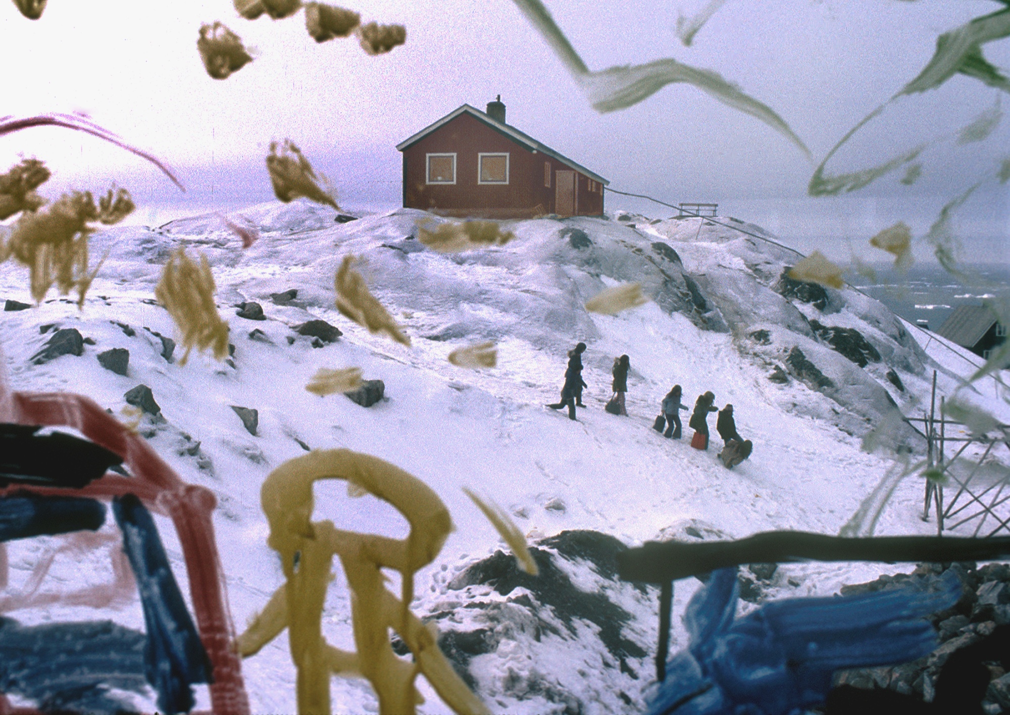 The Greenland town of Ilulissat, then known as Jacobshaven, in 1972. Thousands of Inuit women and girls were fitted with coils by the Danish government to curb population growth in its former colony.