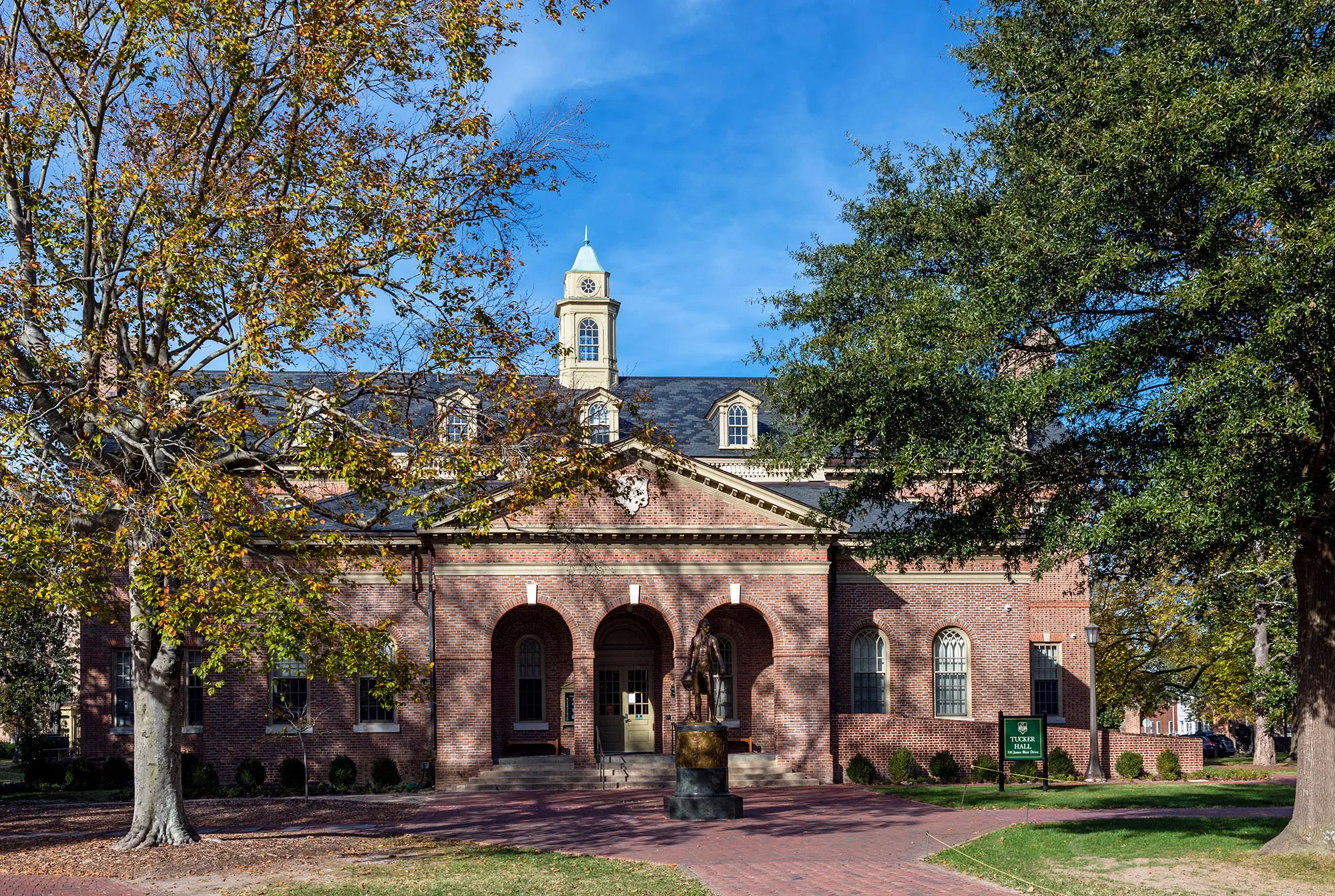 Tucker Hall at the College of William and Mary in Williamsburg, Virginia.